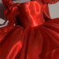 Rosa Homecoming-Kleid mit Schleife an den Schultern, kurzes A-Linien-Partykleid fg8044