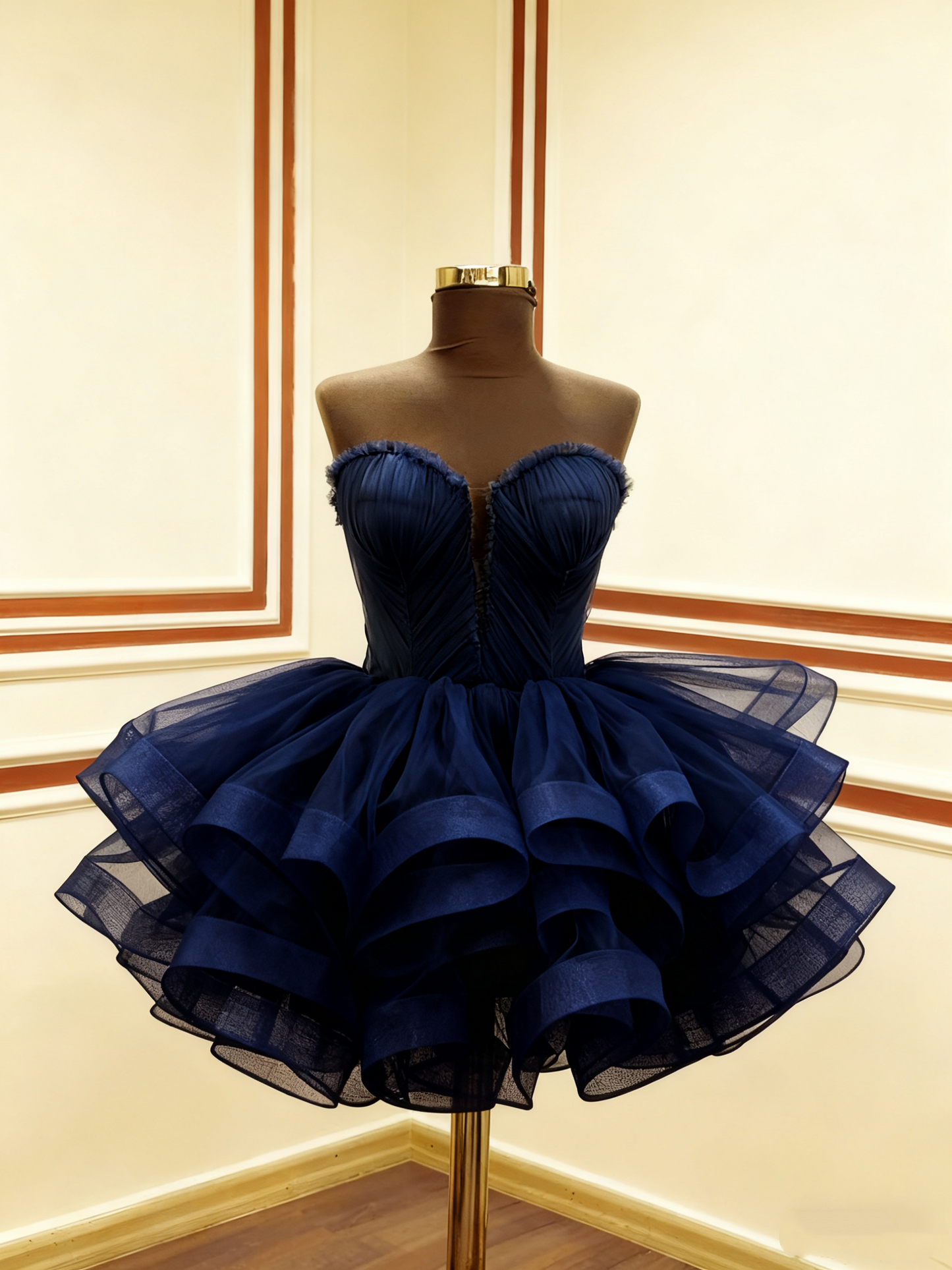 A Line Green Tulle Short Prom Dress Birthday Party Dress Homecoming Dress   fg8136