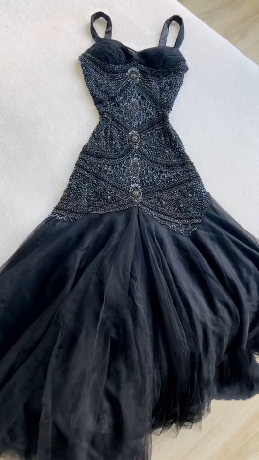 Vintage Long Prom Dress Sleeveless Evening Dress fg8233