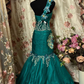 Retro Tulle Long Prom Dress Mermaid Formal Evening Dress fg8270