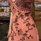 Beaded Vintage Midi Evening Dress Birthday Outfit Prom Dress  fg8279