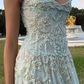 V Neck Tulle Beaded Prom Dress Classy Evening Dress Birthday Gown fg8386