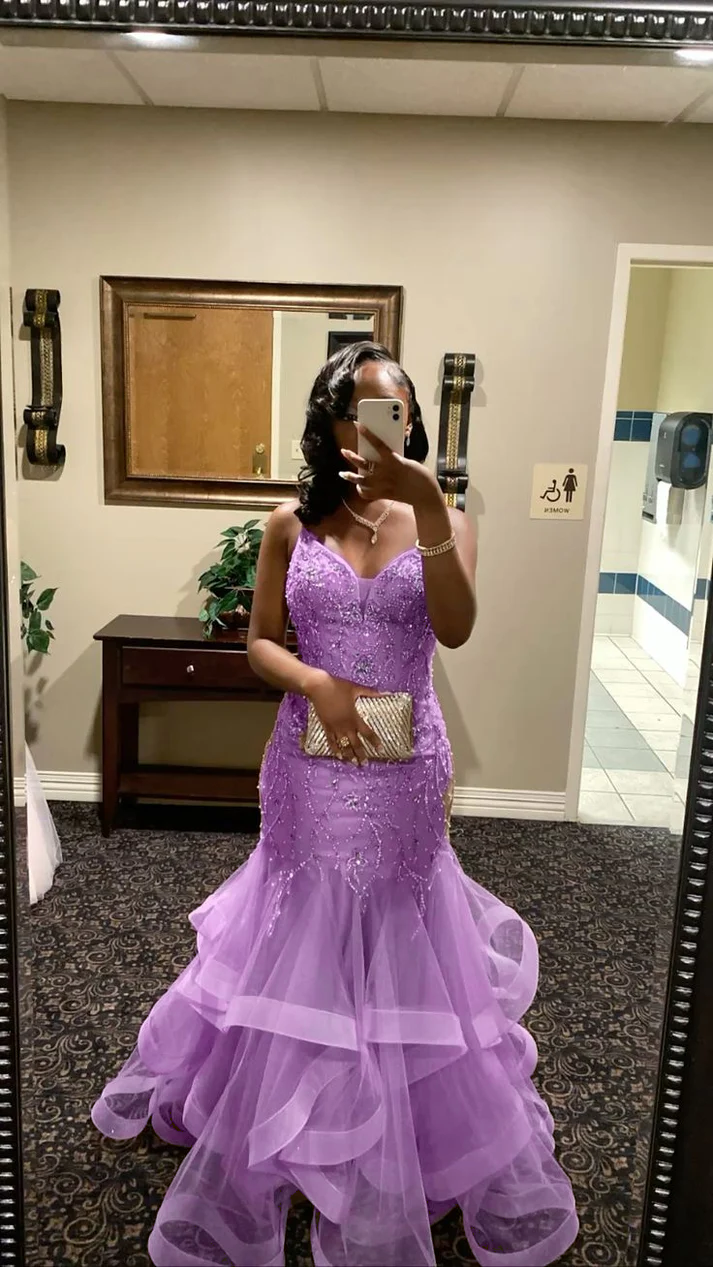 Robe de soirée longue sirène colorée à paillettes, tenue de remise de diplôme fg8362