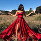 Sexy Spaghetti Straps Red Prom Dress     fg3171