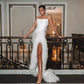 Gorgeous Sleeveless Prom Dress ,White Formal Gown     fg1404