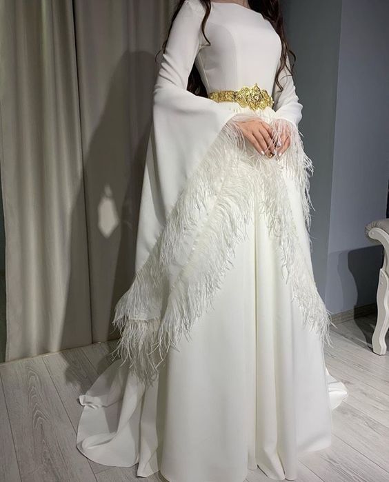 White Long Formal Dress, Unique Prom Dresses      fg2807