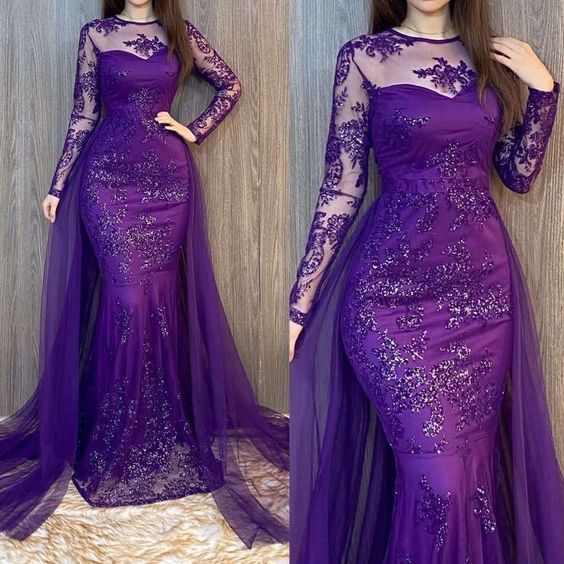 Purple evening dress Long Sexy Prom Dress   fg2865