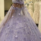 Lavender Princess Quinceanera Dress Ball Gown Lace Appliques Corset Sweet 15  Prom Dresses      fg2811