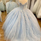 Blue Wedding Dresses Ball Gown Prom Dresses   fg2445