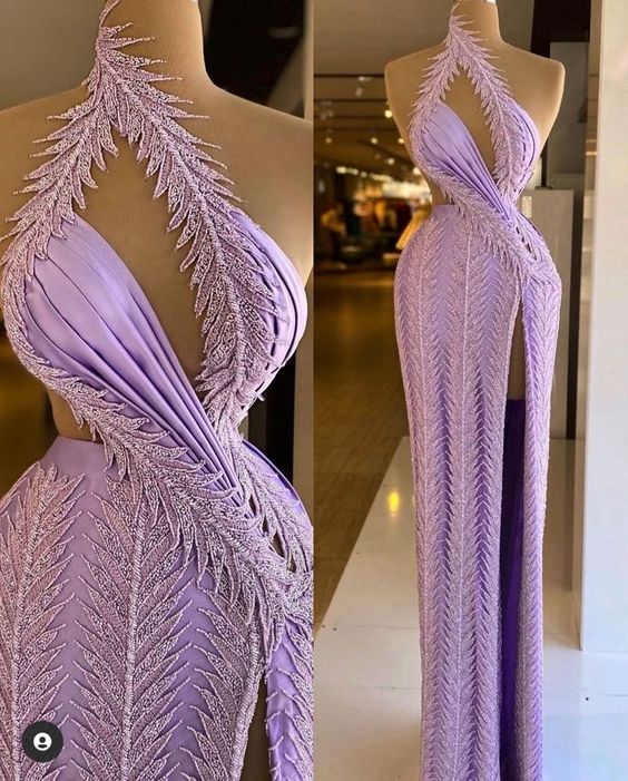 Vestidos de gala one shoulder purple prom dresses long lace applique mermaid elegant prom gown     fg1147