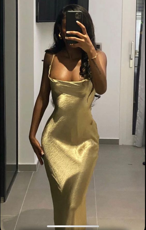 Charming Prom Dress,Gold Prom Dress    fg1349