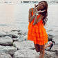 Orange party dress short cocktail dresses homecoming dress  fg3272