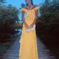 Yellow prom dresses, evening dresses,party dresses, sexy formal dress      fg3341