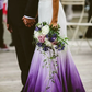 V neck Ombre Formal Prom Dress, A Line Wedding Dress Party Gown    fg1772
