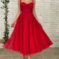 Red Lace Party Prom Dress Tulle Sweet 16 Gown    fg3288