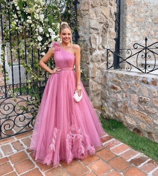 Pink Long Prom Dress,  Evening Dress      fg2636