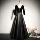 Black evening dress 2022 new long elegant party dress prom dress      fg129