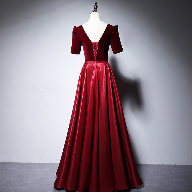 New style a line red long evening dress prom dress      fg173