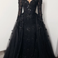 elegant 3D floral beaded wedding dress    fg363