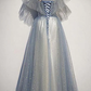 Pretty Light Blue Sparkly Long Elegant Princess Dress Prom Dress         fg441