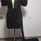 Sexy black sequins prom dress 19th Birthday Dresses      fg685