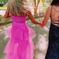 Hot Pink prom dresses,long prom dresses       fg811