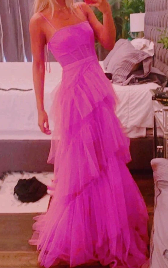 Hot Pink prom dresses,long prom dresses       fg811