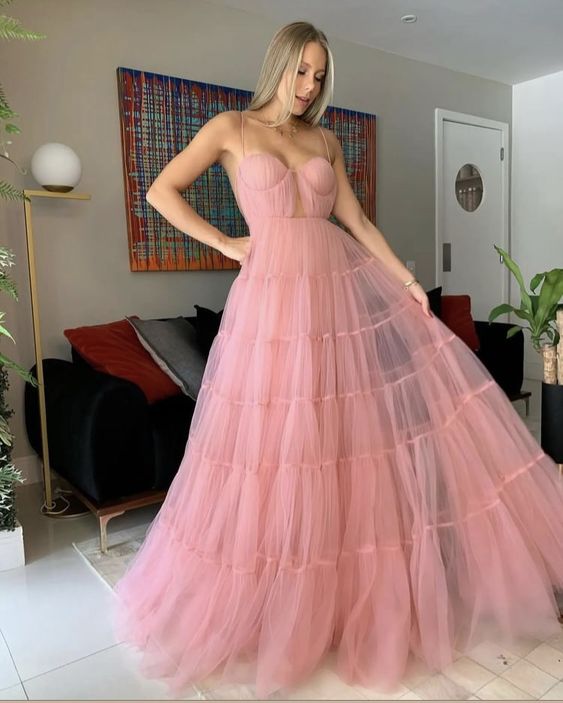 Pink Prom Dress, Graduation Party Dresses, Prom Dresses For Teens      fg926
