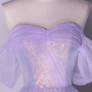 Shiny tulle sequins long purple prom dress A-line evening dress    fg966